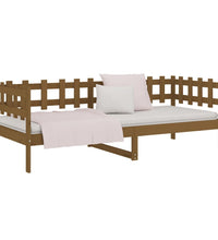 Tagesbett Honigbraun 80x200 cm Massivholz Kiefer