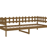 Tagesbett Honigbraun 80x200 cm Massivholz Kiefer