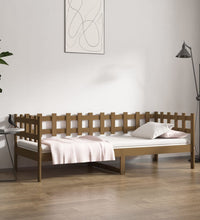 Tagesbett Honigbraun 80x200 cm Massivholz Kiefer