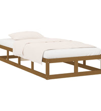 Massivholzbett Honigbraun 100x200 cm