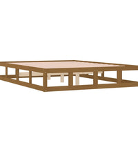 Massivholzbett Honigbraun 120x190 cm