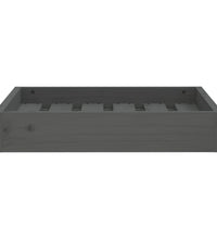 Hundebett Grau 51,5x44x9 cm Massivholz Kiefer