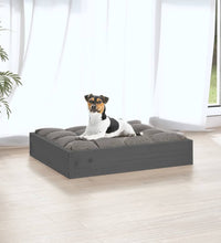 Hundebett Grau 51,5x44x9 cm Massivholz Kiefer