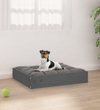 Hundebett Grau 51,5x44x9 cm Massivholz Kiefer