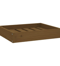 Hundebett Honigbraun 51,5x44x9 cm Massivholz Kiefer