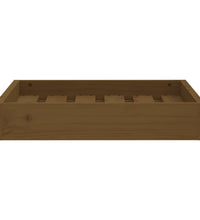 Hundebett Honigbraun 51,5x44x9 cm Massivholz Kiefer