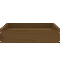 Hundebett Honigbraun 51,5x44x9 cm Massivholz Kiefer