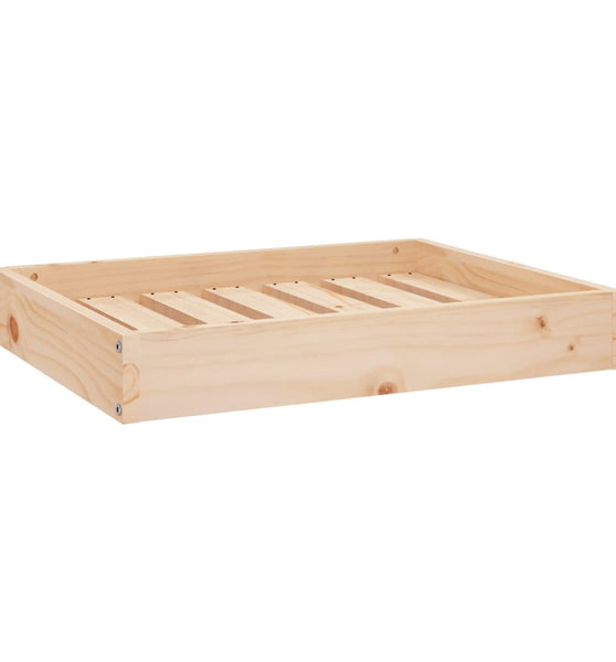 Hundebett 61,5x49x9 cm Massivholz Kiefer