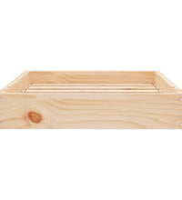 Hundebett 61,5x49x9 cm Massivholz Kiefer