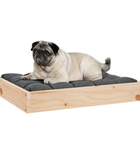 Hundebett 61,5x49x9 cm Massivholz Kiefer