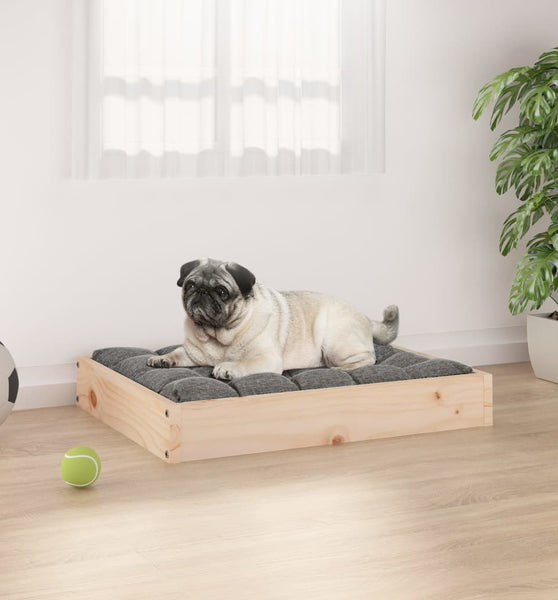 Hundebett 61,5x49x9 cm Massivholz Kiefer