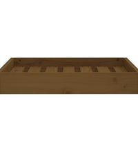 Hundebett Honigbraun 61,5x49x9 cm Massivholz Kiefer