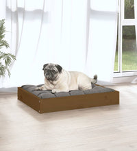 Hundebett Honigbraun 61,5x49x9 cm Massivholz Kiefer