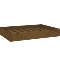 Hundebett Honigbraun 71,5x54x9 cm Massivholz Kiefer