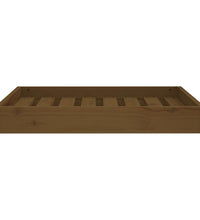 Hundebett Honigbraun 71,5x54x9 cm Massivholz Kiefer