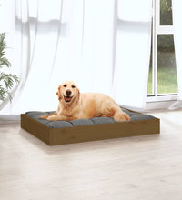 Hundebett Honigbraun 71,5x54x9 cm Massivholz Kiefer