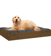Hundebett Honigbraun 71,5x54x9 cm Massivholz Kiefer