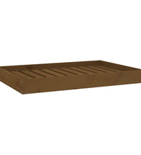 Hundebett Honigbraun 91,5x64x9 cm Massivholz Kiefer