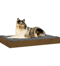 Hundebett Honigbraun 91,5x64x9 cm Massivholz Kiefer