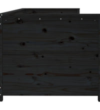 Tagesbett Schwarz 75x190 cm Massivholz Kiefer