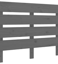 Kopfteil Grau 100x3x80 cm Massivholz Kiefer