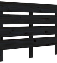 Bett-Kopfteil Schwarz 100x3x80 cm Massivholz Kiefer