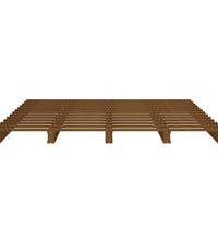 Palettenbett Honigbraun 150x200 cm Massivholz