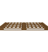 Palettenbett Honigbraun 150x200 cm Massivholz