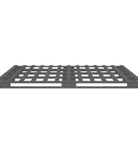 Palettenbett Grau 200x200 cm Massivholz Kiefer