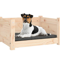 Hundebett 55,5x45,5x28 cm Massivholz Kiefer