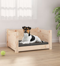 Hundebett 55,5x45,5x28 cm Massivholz Kiefer