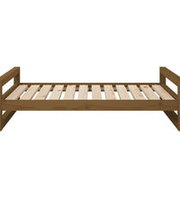 Hundebett Honigbraun 105,5x75,5x28 cm Massivholz Kiefer