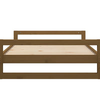 Hundebett Honigbraun 105,5x75,5x28 cm Massivholz Kiefer