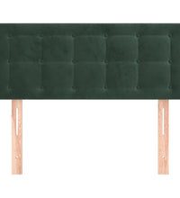 Kopfteil Dunkelgrün 80x5x78/88 cm Samt