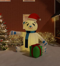 Weihnachtsdekoration Aufblasbarer Teddybär LED 240 cm