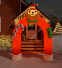 Aufblasbarer Weihnachtsbogen mit LEDs 380 cm
