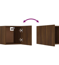 TV-Wandschrank-Set Braun Eichen-Optik Holzwerkstoff