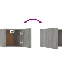 TV-Wandschrank 8 Stk. Grau Sonoma 30,5x30x30 cm