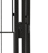 40-tlg. Hundelaufstall Schwarz 50x100cm Stahl Pulverbeschichtet