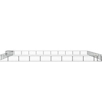 44-tlg. Hundelaufstall Schwarz 100x50cm Stahl Pulverbeschichtet
