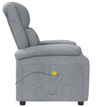 Massagesessel Hellgrau Stoff