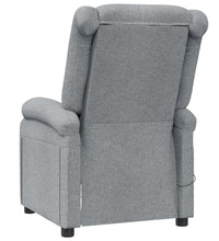 Massagesessel Hellgrau Stoff