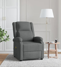 Massagesessel Dunkelgrau Stoff