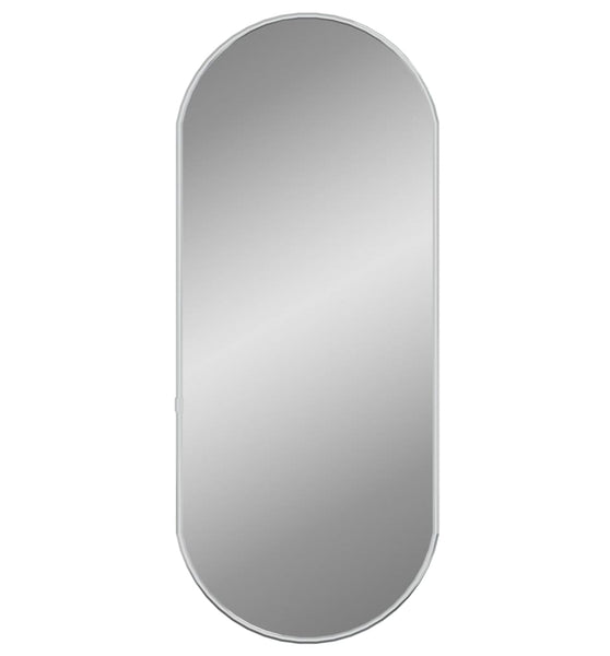 Wandspiegel Silbern 60x25 cm Oval