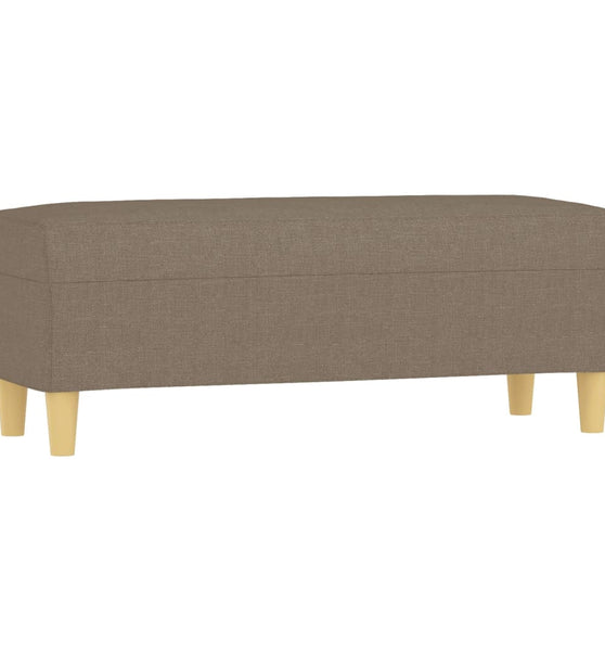 Sitzbank Taupe 100x35x41 cm Stoff