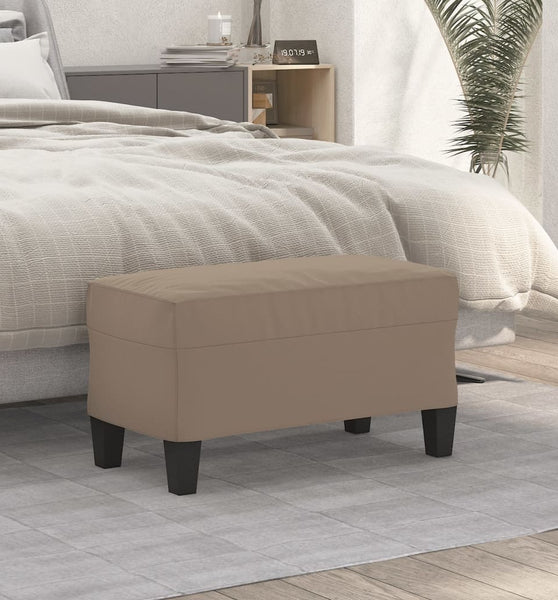 Sitzbank Taupe 70x35x41 cm Mikrofasergewebe