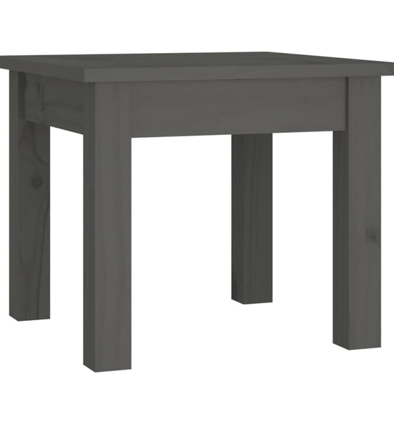 Couchtisch Grau 35x35x30 cm Massivholz Kiefer