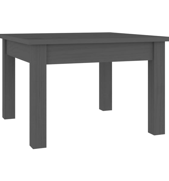 Couchtisch Grau 45x45x30 cm Massivholz Kiefer