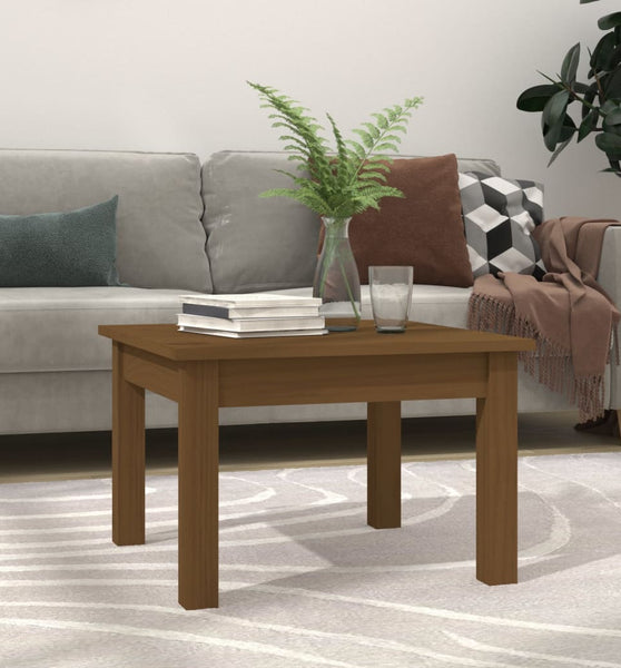Couchtisch Honigbraun 45x45x30 cm Massivholz Kiefer