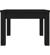 Couchtisch Schwarz 45x45x30 cm Massivholz Kiefer